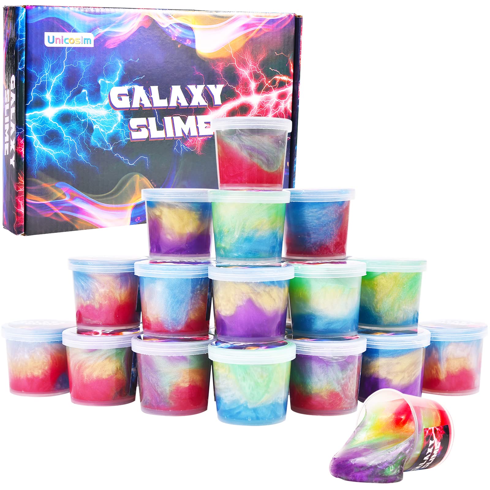 Kids Party Favors Galaxy Slime Putty, 24 Pack Stress Relief Toys
Kids Party Favors Crystal Slime, 24 Pack Tactile and Vi